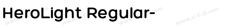 HeroLight Regular字体转换